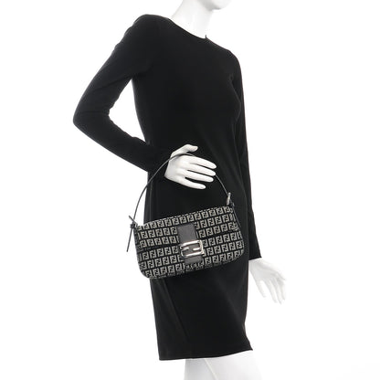 Fendi Zucchino Baguette Black 2 of 7