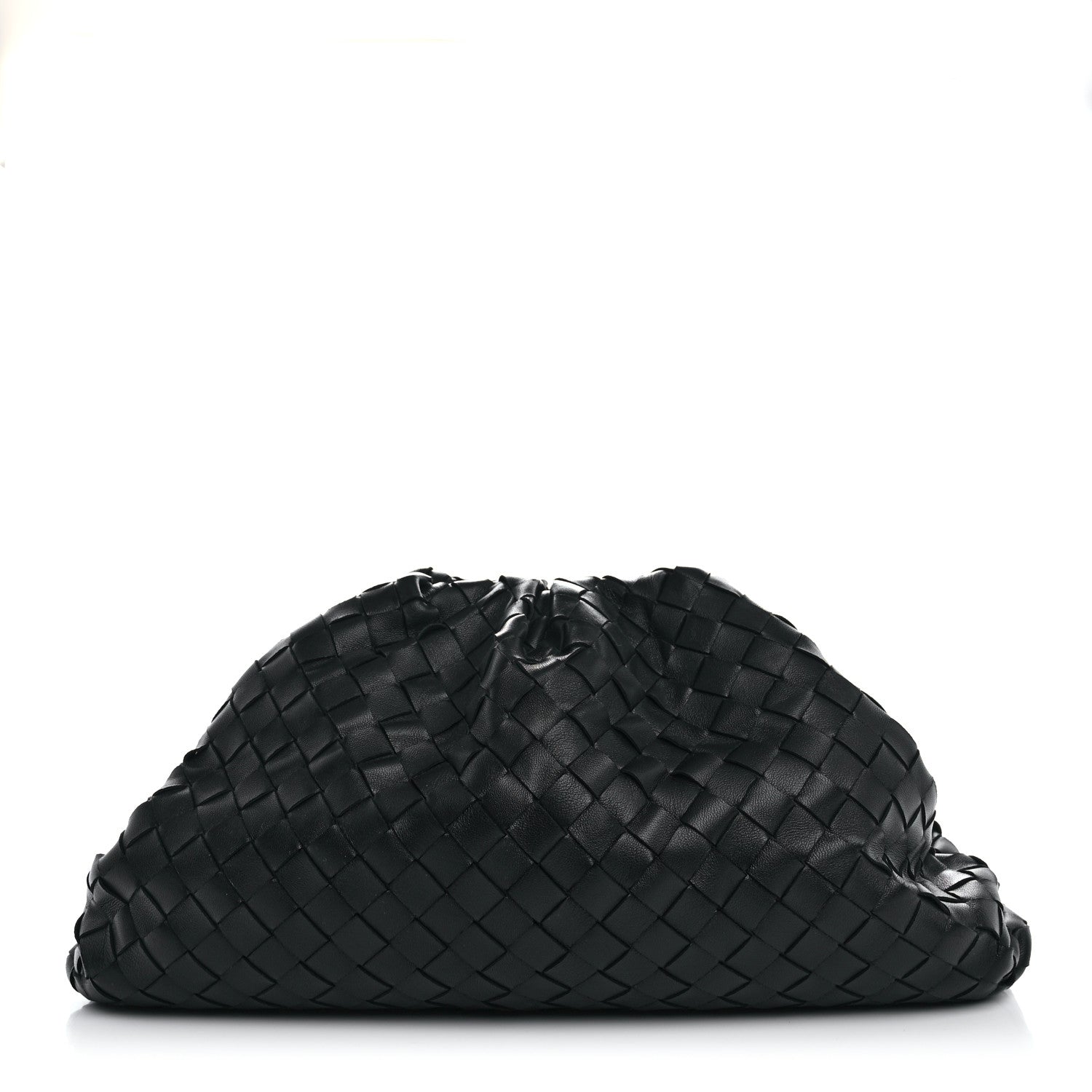 Bottega Veneta Nappa Maxi Intreccio The Pouch Oversized Clutch Black 1 of 14