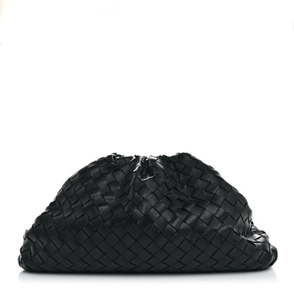 Bottega Veneta Nappa Maxi Intreccio The Pouch Oversized Clutch Black 1 of 14
