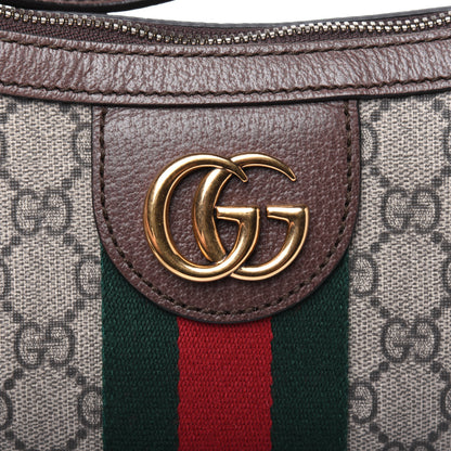 Gucci GG Supreme Monogram Web Small Ophidia Half Moon Hobo Brown 13 of 13