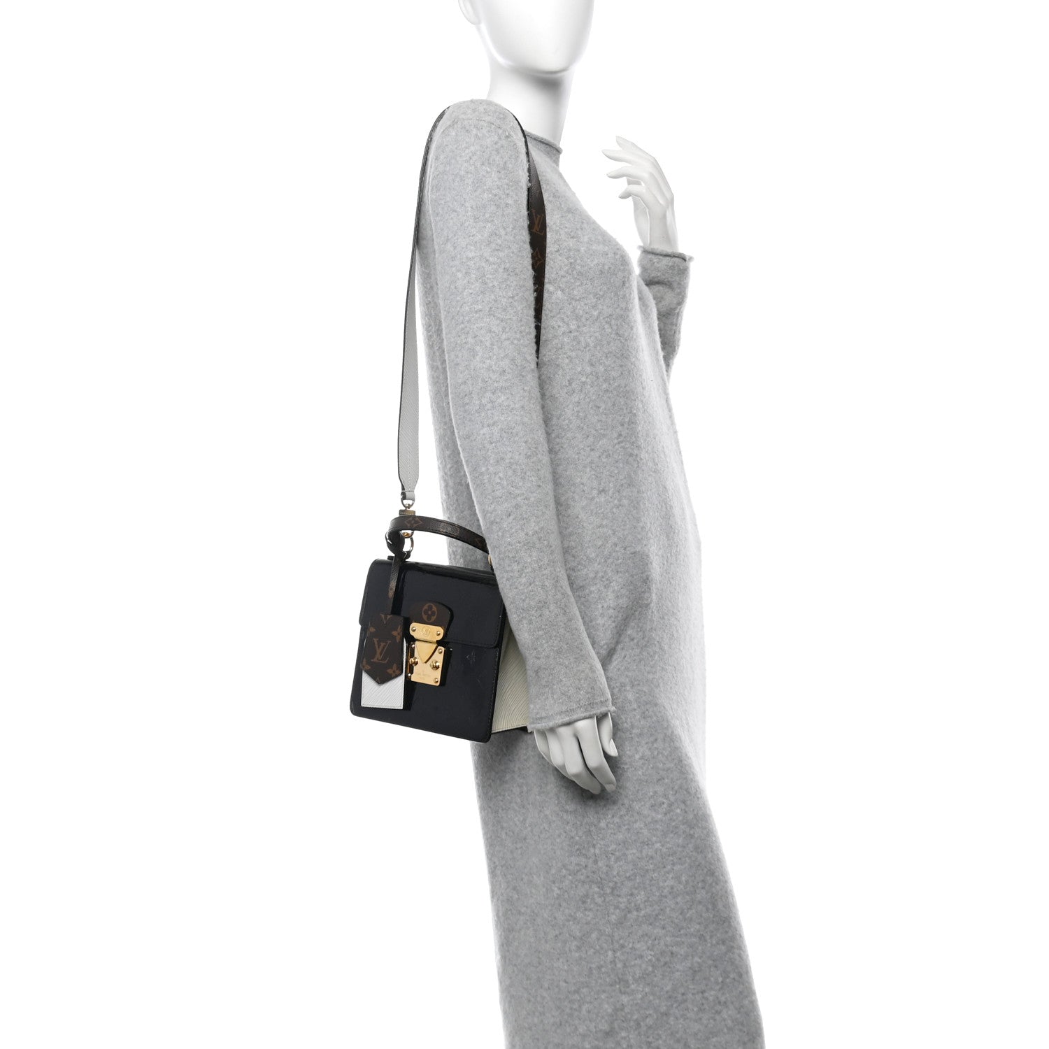 Louis Vuitton Vernis Epi Monogram Spring Street Black 2 of 9