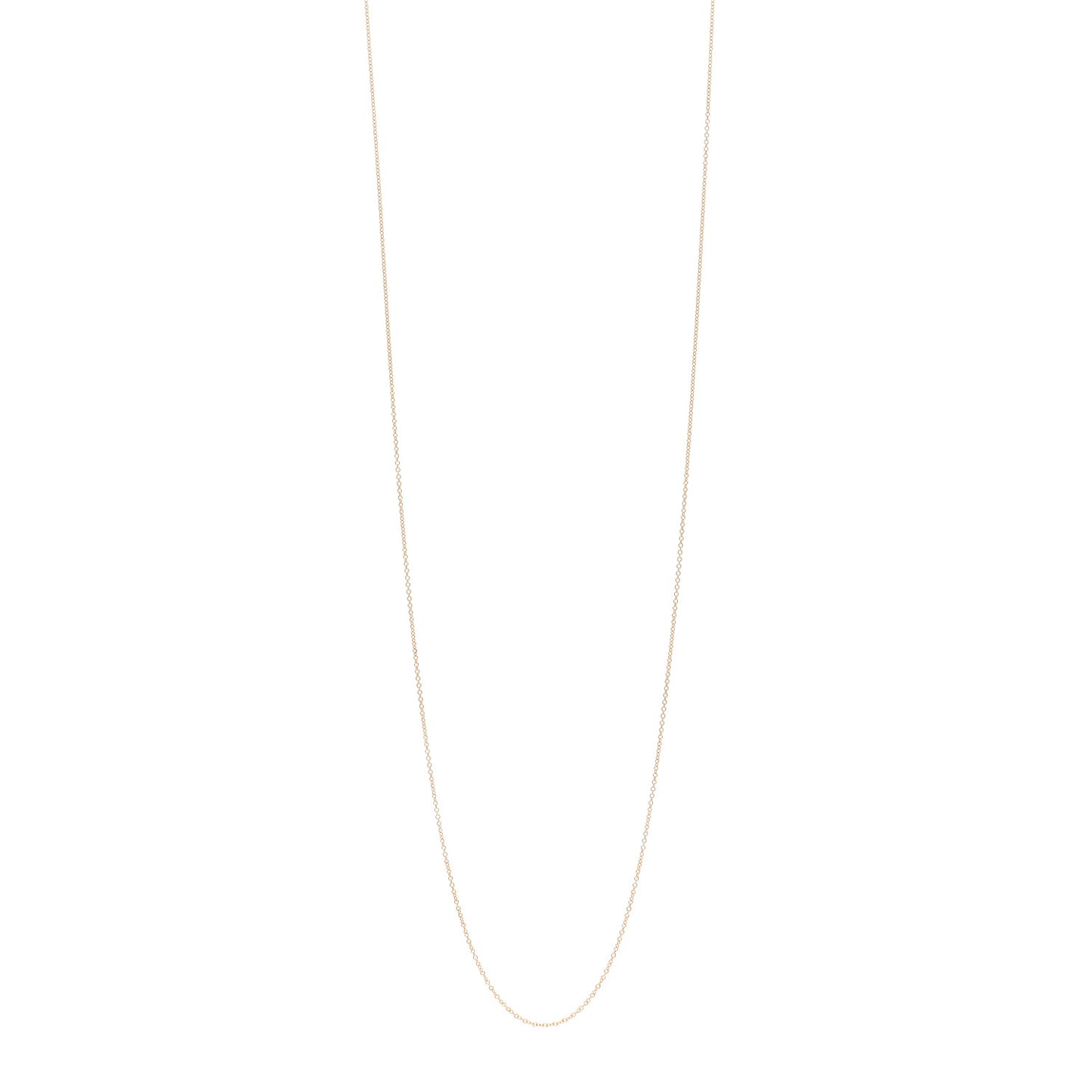 18K Rose Gold Chain Necklace 30"