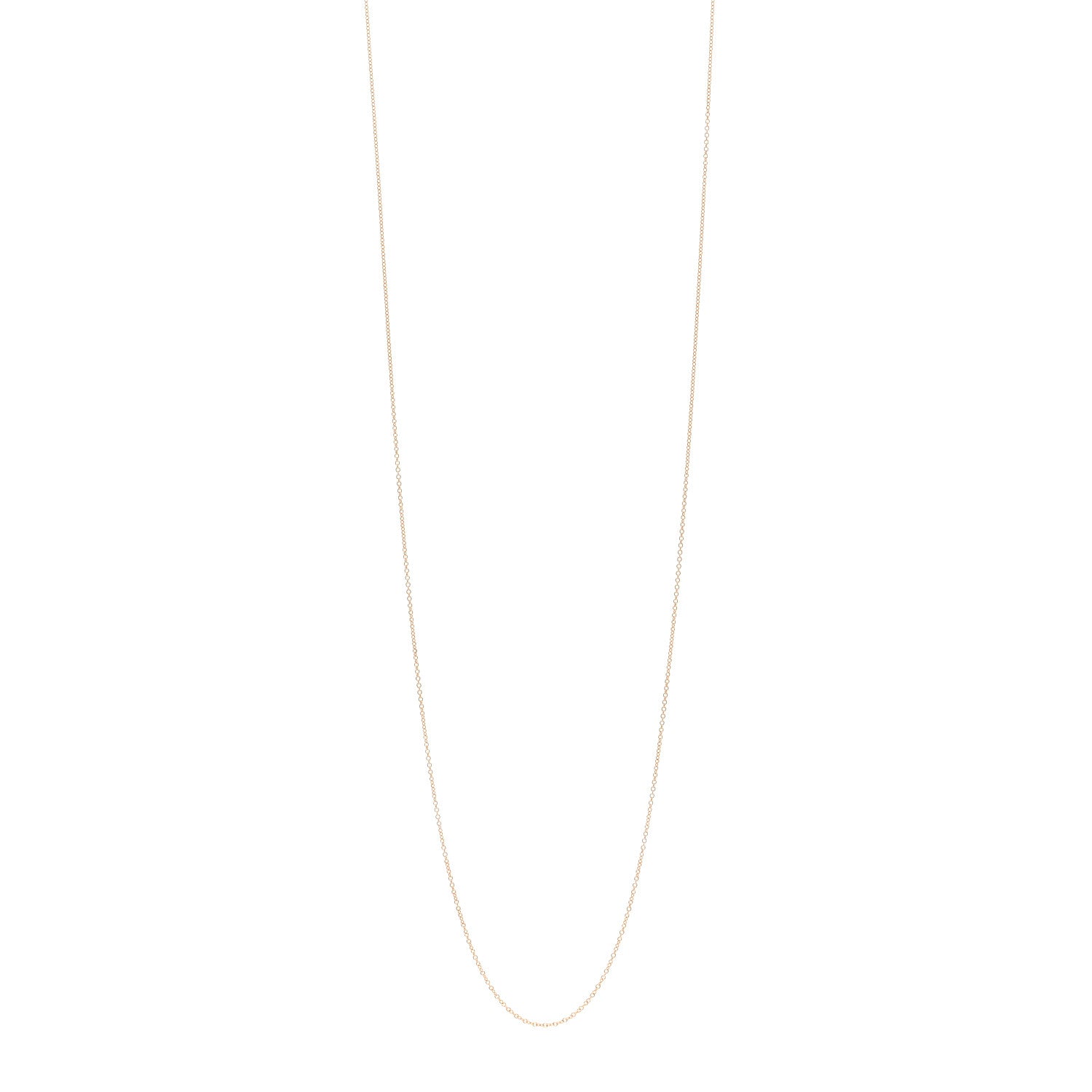 Tiffany 18K Rose Gold Chain Necklace 30" 1 of 4
