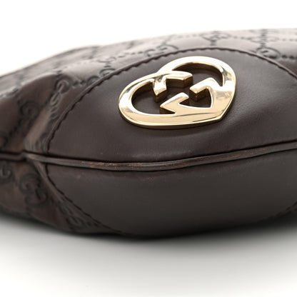 Gucci Guccissima Small Lovely Heart Messenger  Dark Brown 9 of 15