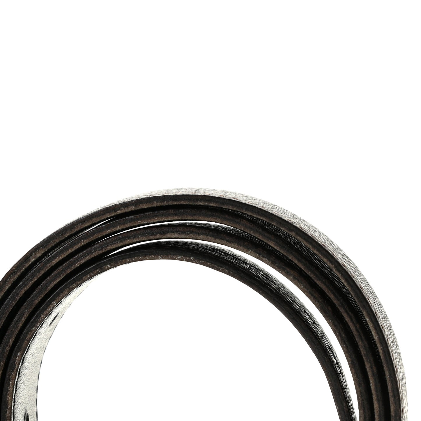 Togo Box 32mm Strie H Belt 90 Black Chocolate