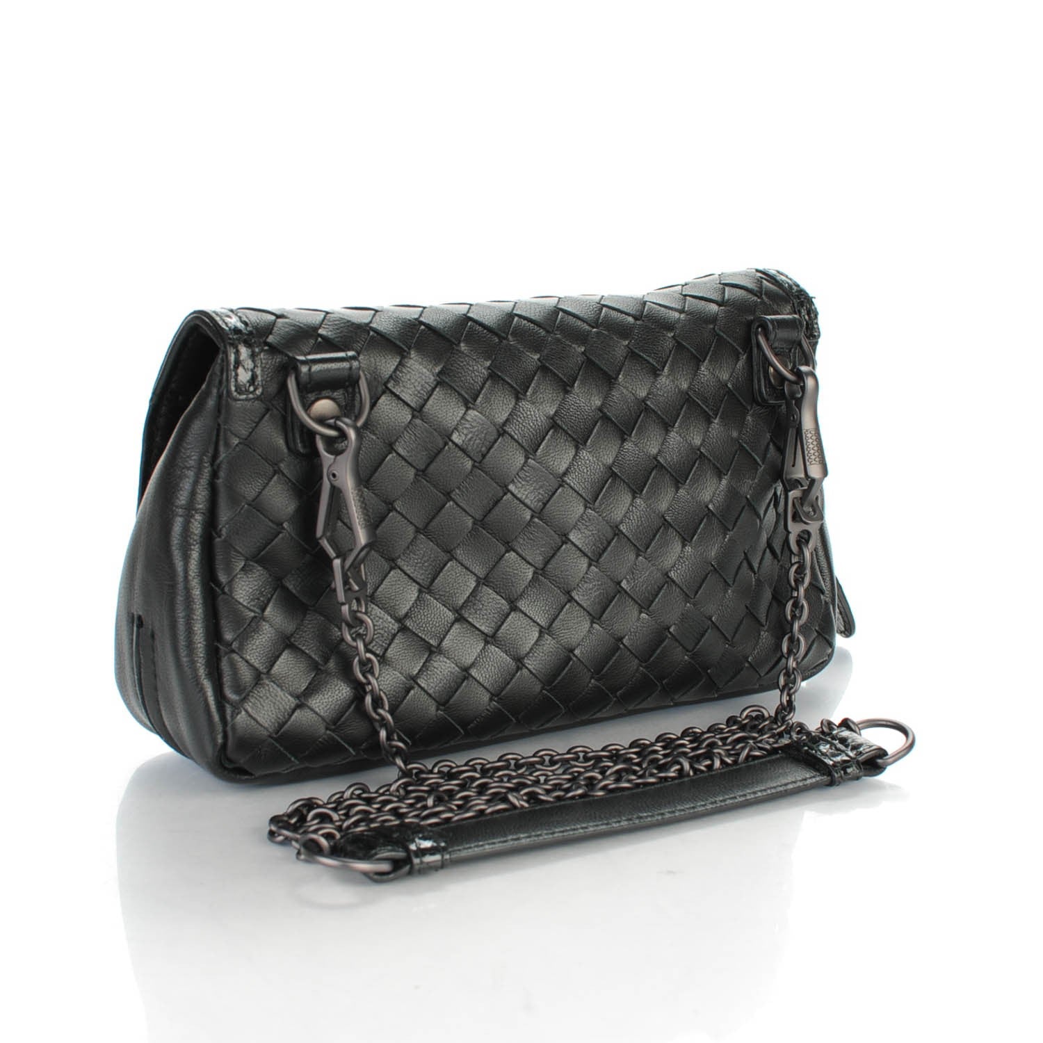 Bottega Veneta Nappa Intrecciato Ayers Small Chain Crossbody Nero Black 3 of 7
