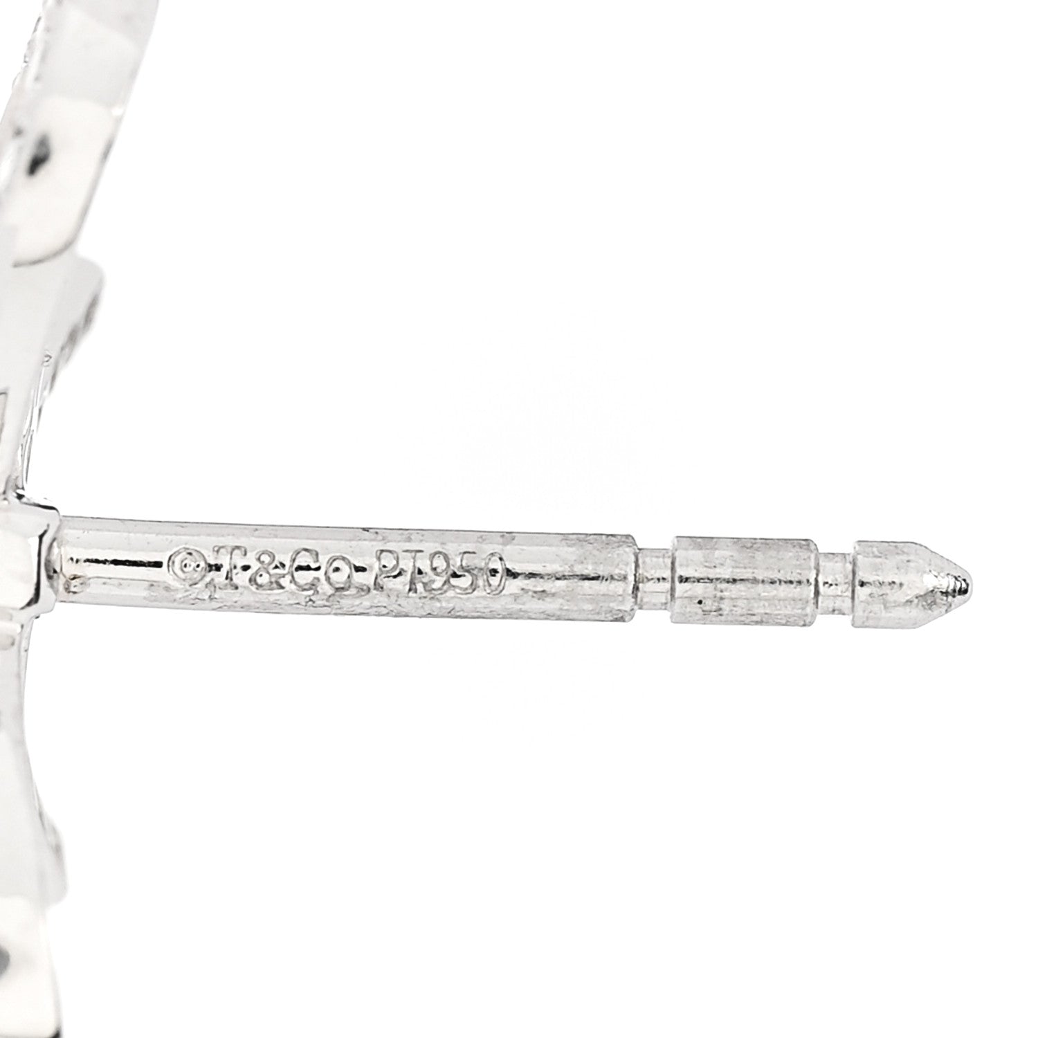 Tiffany Platinum Diamond Bow Earrings 4 of 4
