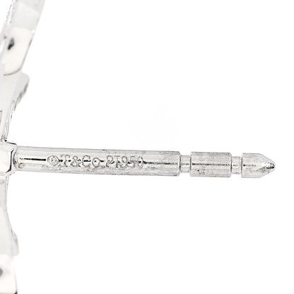 Tiffany Platinum Diamond Bow Earrings 4 of 4