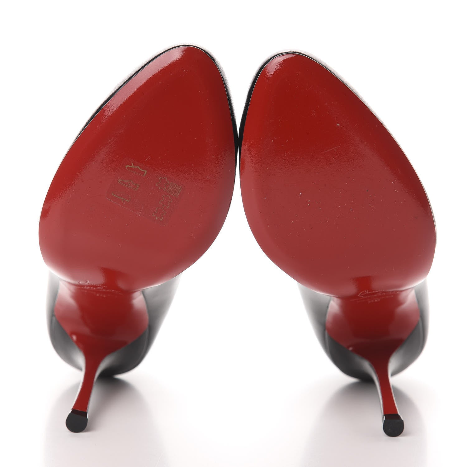 Christian Louboutin Shiny Nappa Toot Couverte 100 Pumps 38 Black 5 of 10