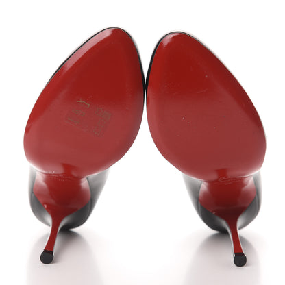 Christian Louboutin Shiny Nappa Toot Couverte 100 Pumps 38 Black 5 of 10