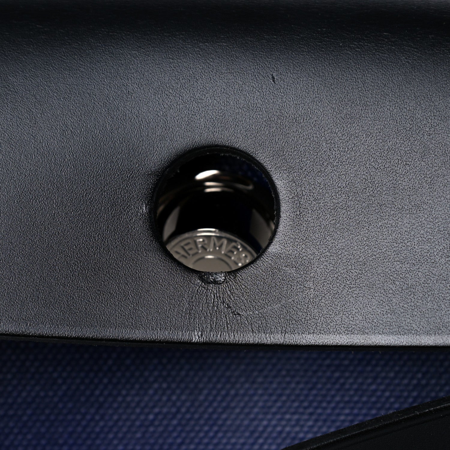 Hermes Toile H Berline Vache Hunter Herbag Zip PM 31 Bleu Encre Black 11 of 11