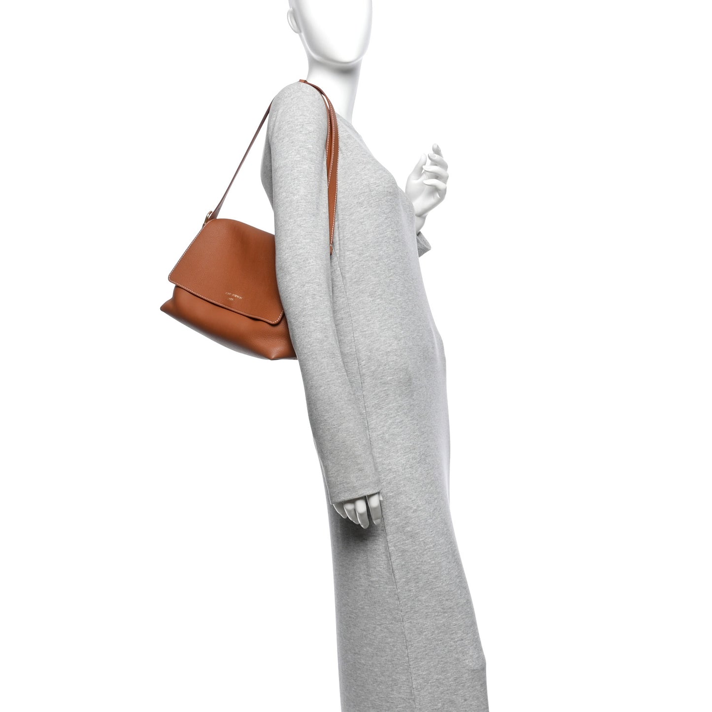 Grained Calfskin Low Key Messenger Cognac
