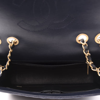 Chanel Caviar Quilted Medium CC Filigree Flap Navy Black 4 of 9