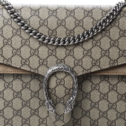 Gucci GG Supreme Monogram Medium Dionysus Shoulder Bag Taupe 10 of 10