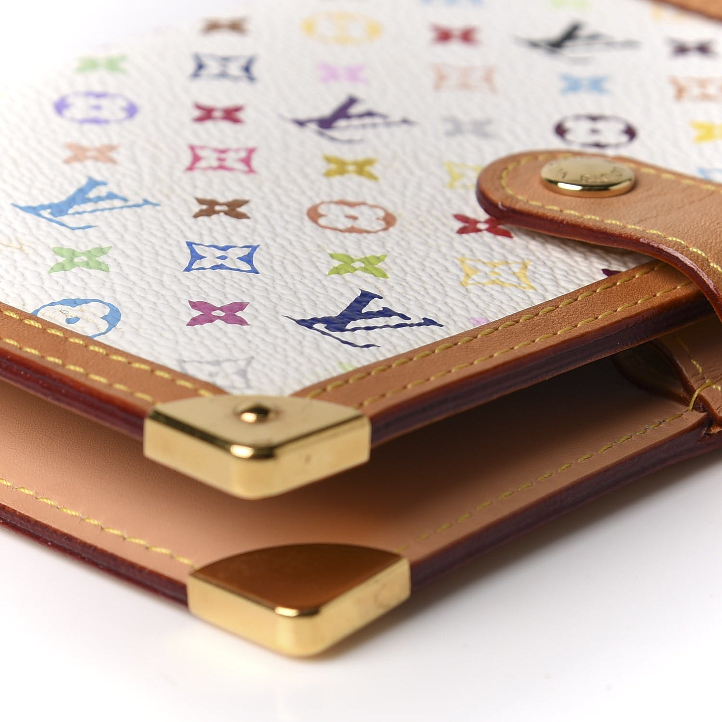Monogram Multicolor Small Ring Agenda Cover White