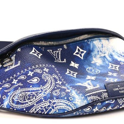 Louis Vuitton Cowhide Monogram Bandana Discovery Bumbag PM Blue 8 of 10