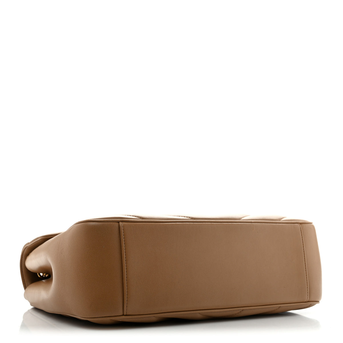 Saint Laurent Lambskin Chevron Quilted Large LouLou Natural Tan 5 of 15