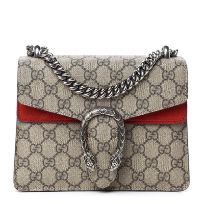 Gucci GG Supreme Monogram Mini Dionysus Shoulder Bag Hibiscus Red 1 of 11