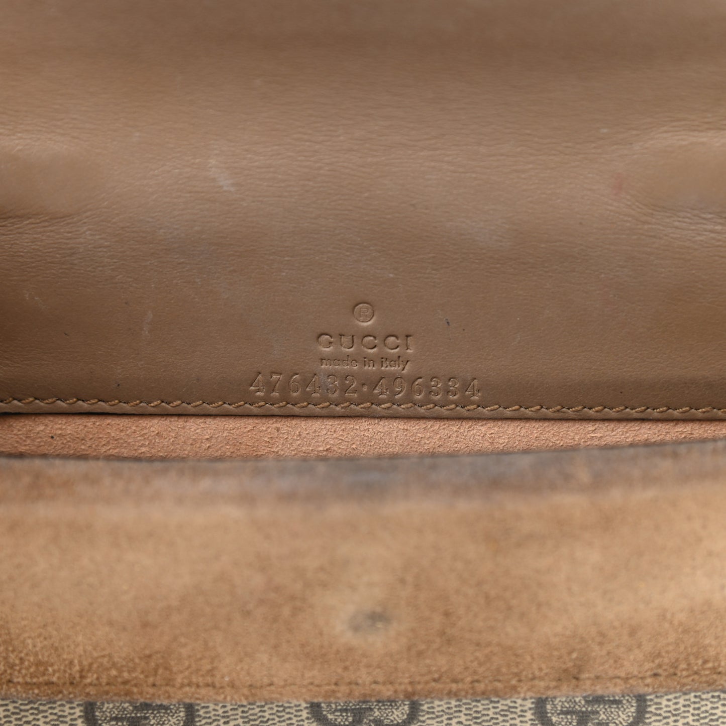 GG Supreme Monogram Super Mini Dionysus Shoulder Bag Taupe