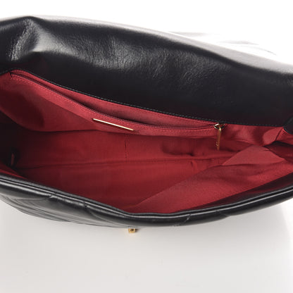 Chanel Goatskin Quilted Maxi 19 Flap Black 4 of 9