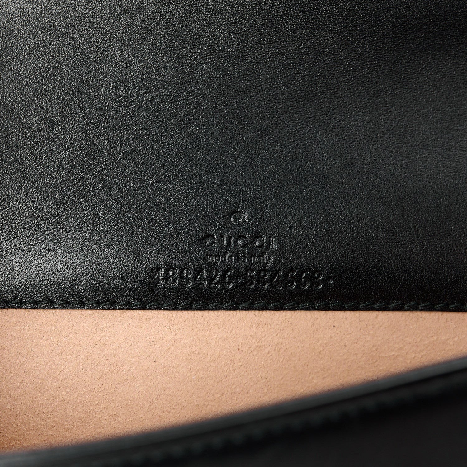 Gucci Calfskin Matelasse GG Marmont Mini Bag Black 6 of 9