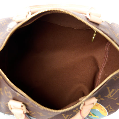 Louis Vuitton Monogram World Tour Speedy Bandouliere 30 5 of 11