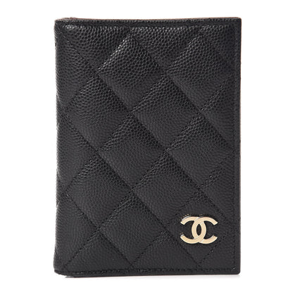 Chanel Caviar Quilted Card Holder Wallet Black 1 of 8