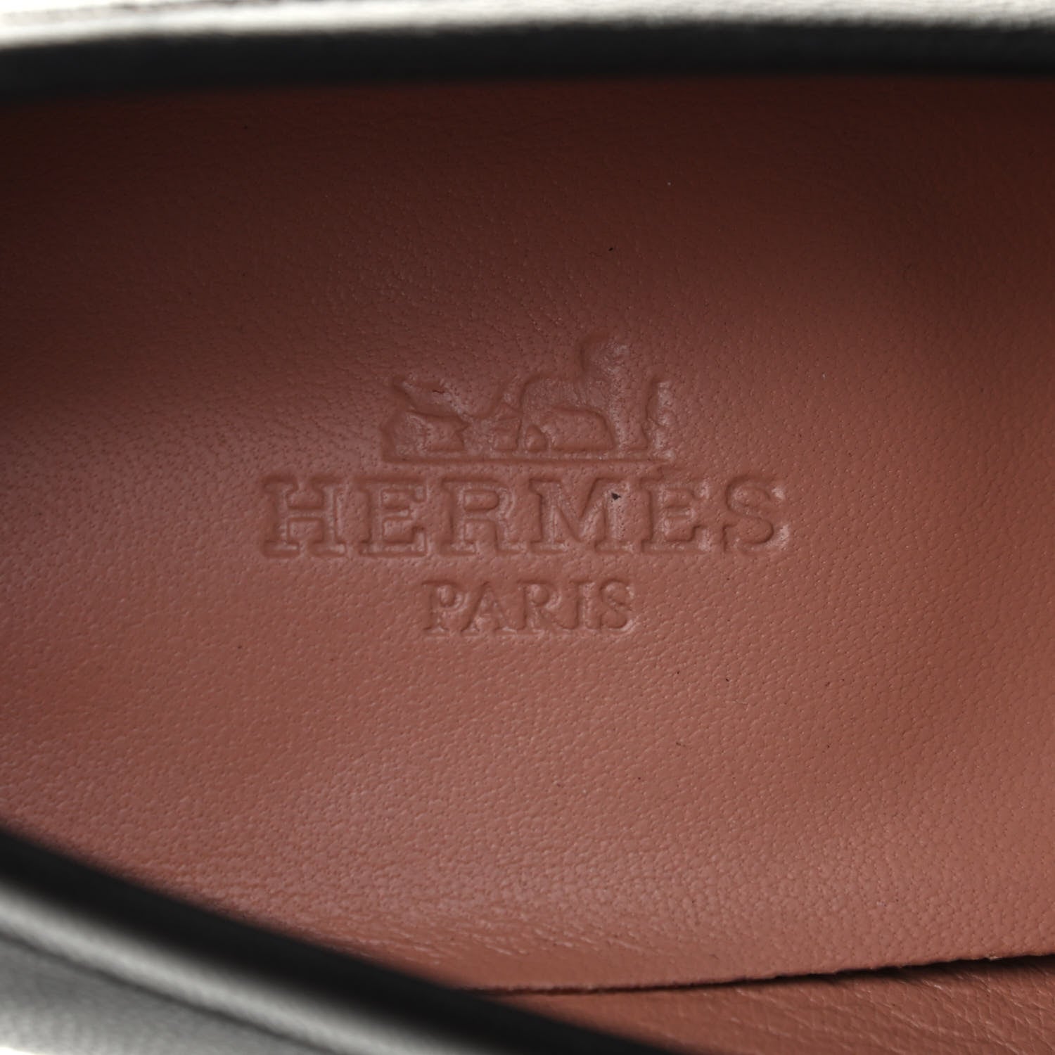 Hermes Goatskin Womens Paris Loafers 36 Black 7 of 8