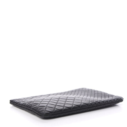 Chanel Lambskin Bi Quilted Large Cosmetic Case Black 3 of 6