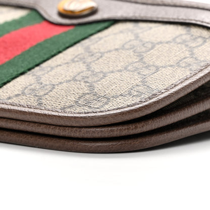 Gucci GG Supreme Monogram Web Ophidia Crossbody Beige New Acero 12 of 14