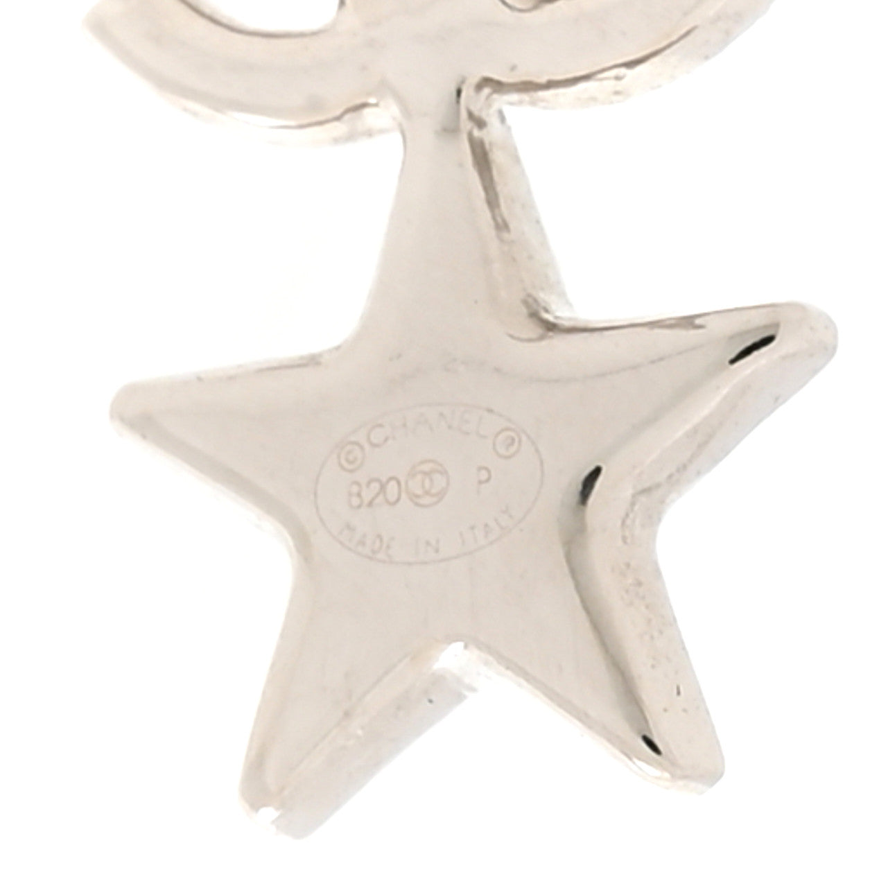Crystal CC Starfall Drop Earrings Silver