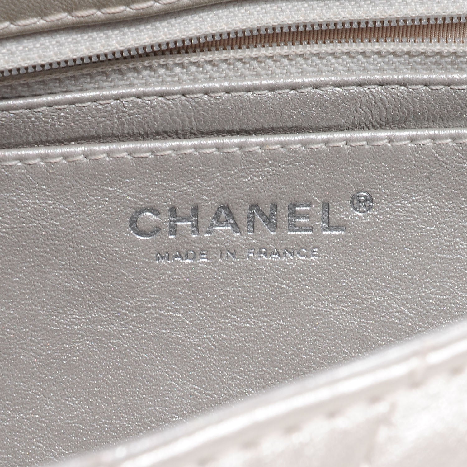 Chanel Metallic Lambskin Quilted Jumbo Single Flap Light Gold 7 of 8