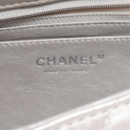 Chanel Metallic Lambskin Quilted Jumbo Single Flap Light Gold 7 of 8