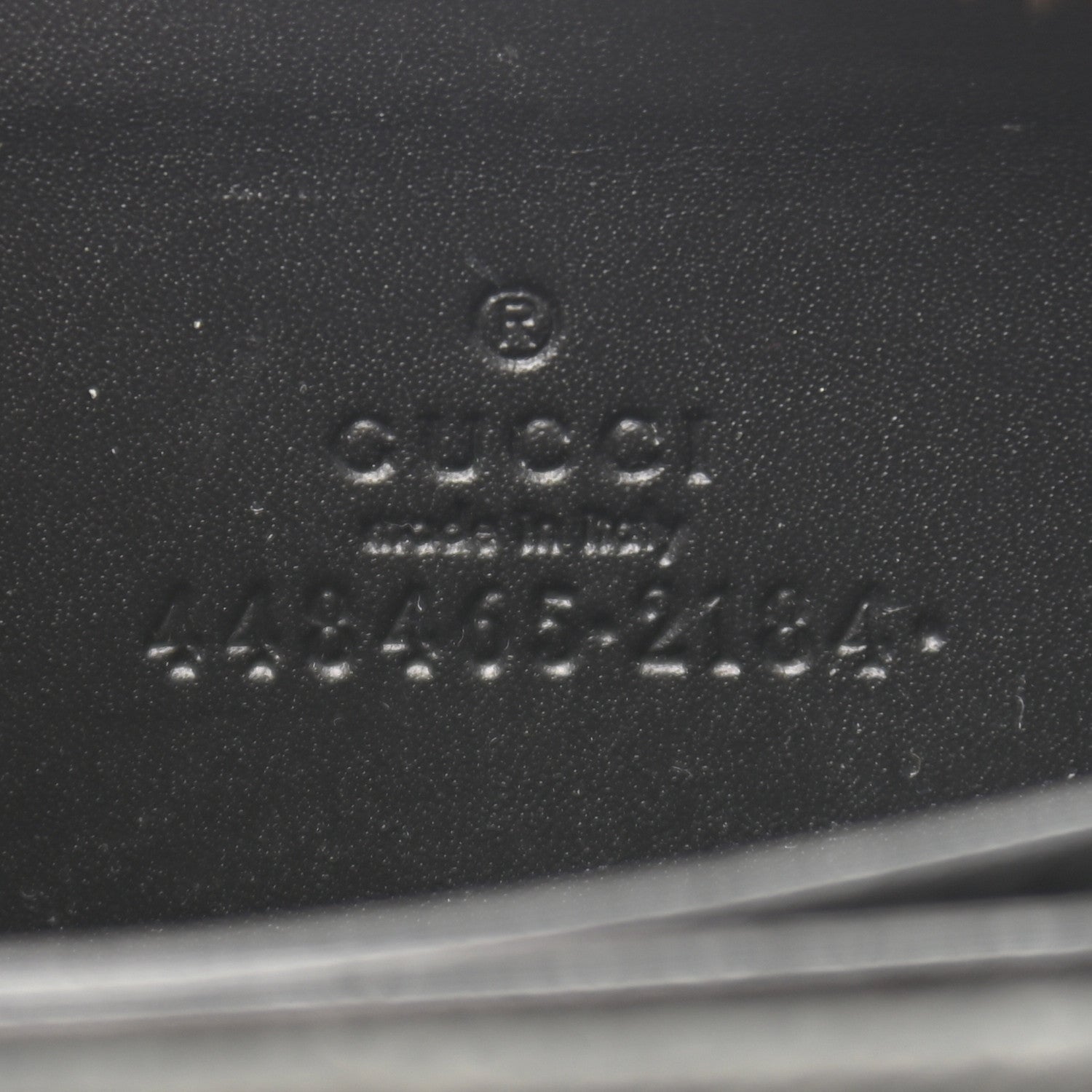 Gucci Calfskin GucciGhost Zip Around Card Case Black New Acquamarine 7 of 8