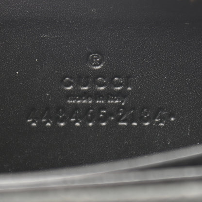 Gucci Calfskin GucciGhost Zip Around Card Case Black New Acquamarine 7 of 8