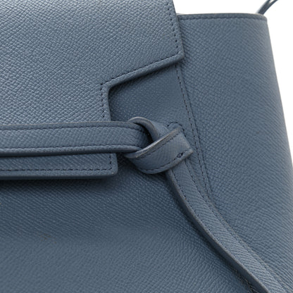 Celine Grained Calfskin Micro Belt Bag Washed Blue 17 of 18