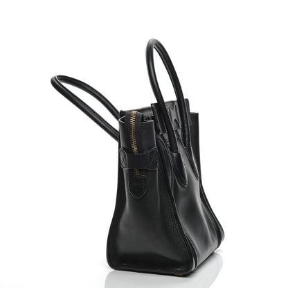 Celine Smooth Calfskin Micro Luggage Black 7 of 9