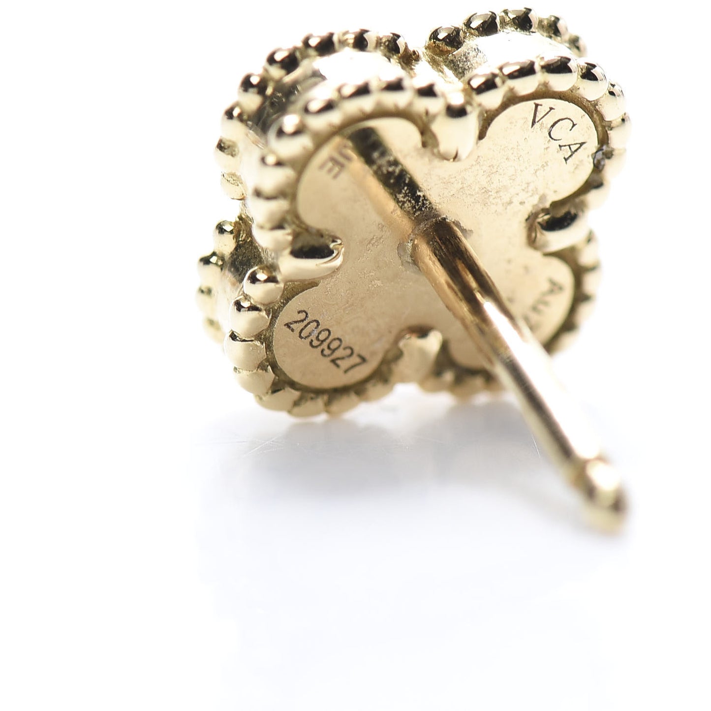 18K Yellow Gold Mother of Pearl Sweet Alhambra Earrings