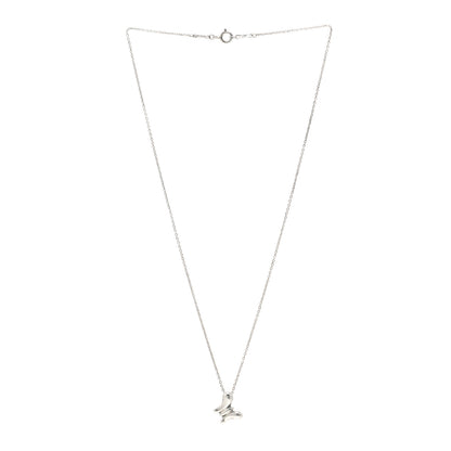 Tiffany Sterling Silver Elsa Peretti Butterfly Pendant Necklace 3 of 4