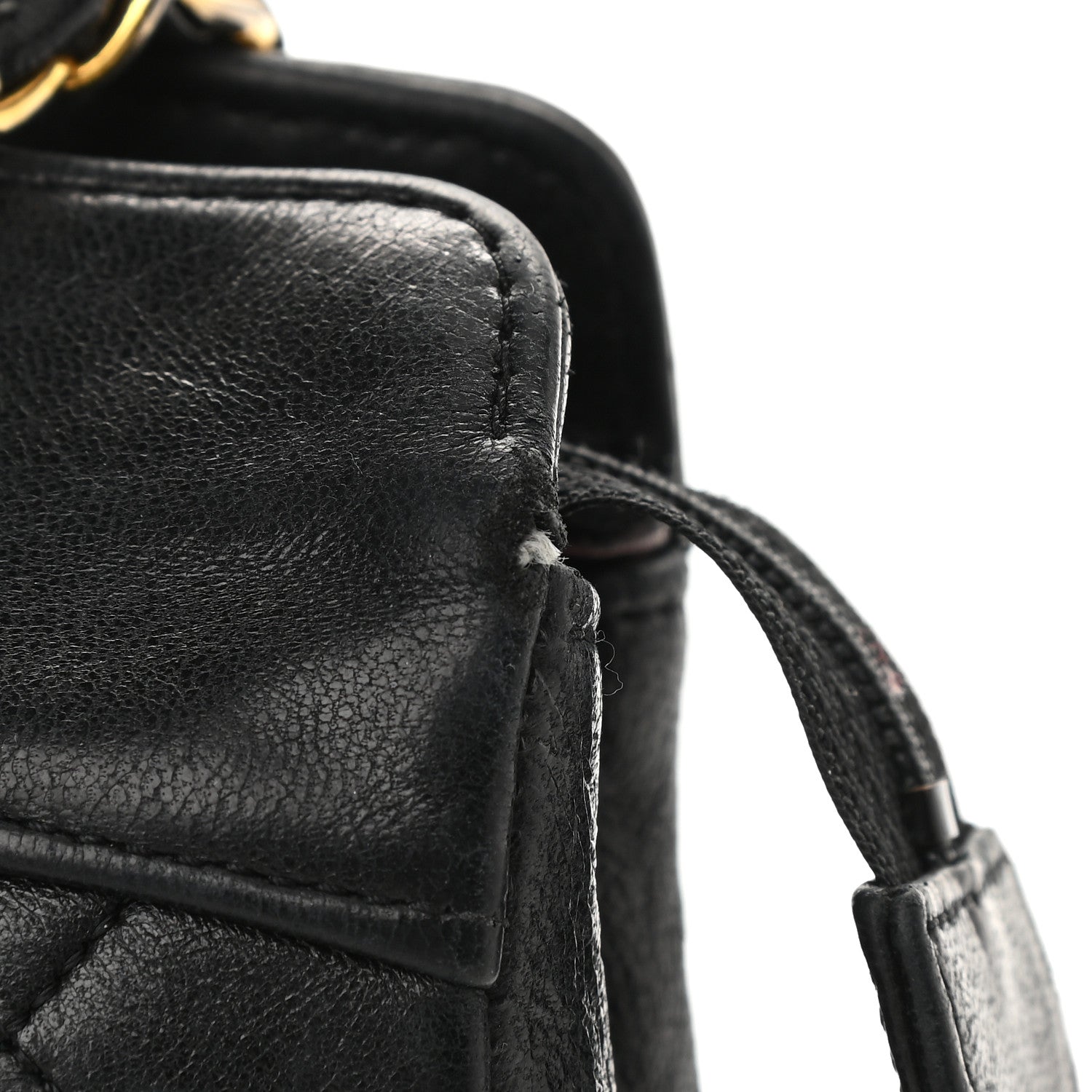 Chanel Lambskin Quilted Shoulder Bag Black 11 of 12