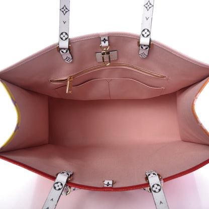 Louis Vuitton Monogram Giant Onthego GM Rouge Rose 10 of 11