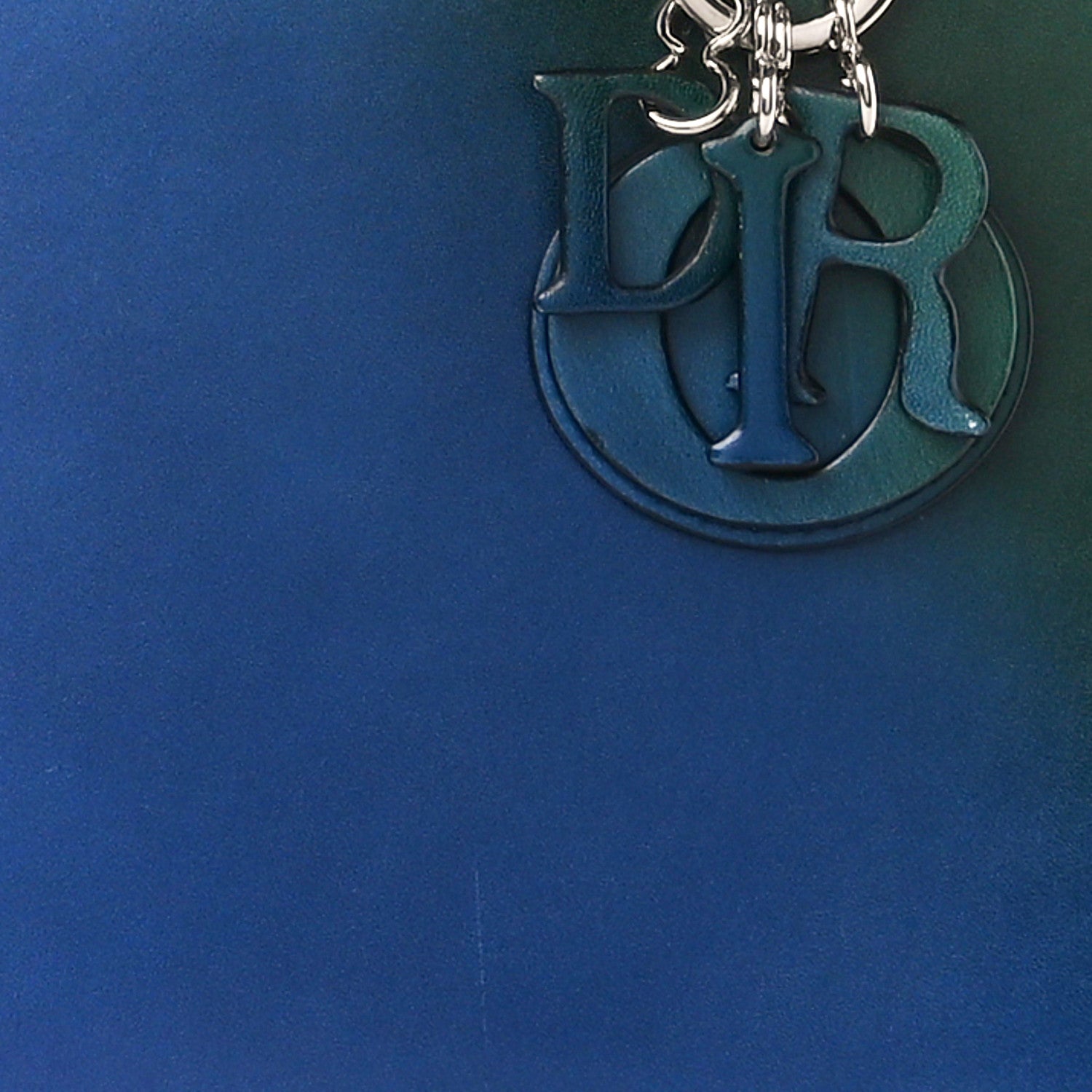 Christian Dior Box Calfskin Gradient Medium Lady Dior Purple Blue Green 10 of 20