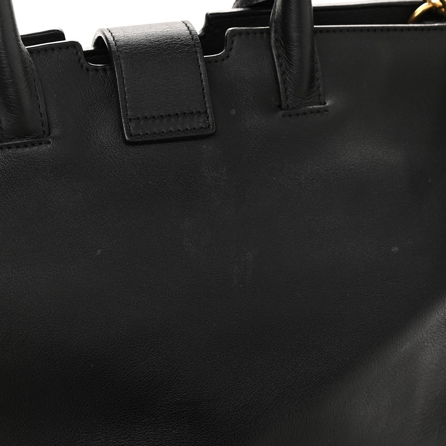 Calfskin Small Monogram Downtown Cabas Black