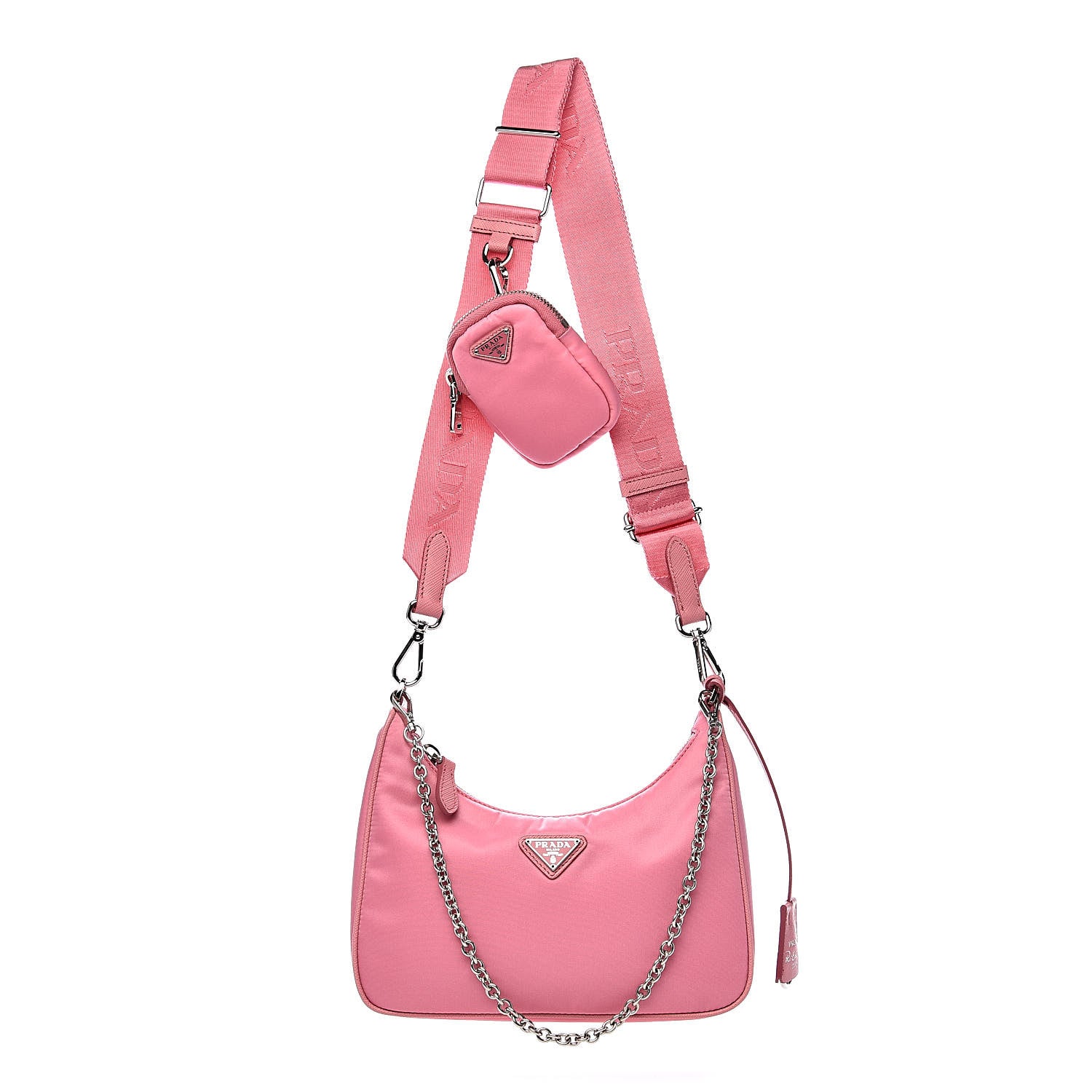 Prada Nylon Re-Edition 2005 Shoulder Bag Begonia 1 of 11