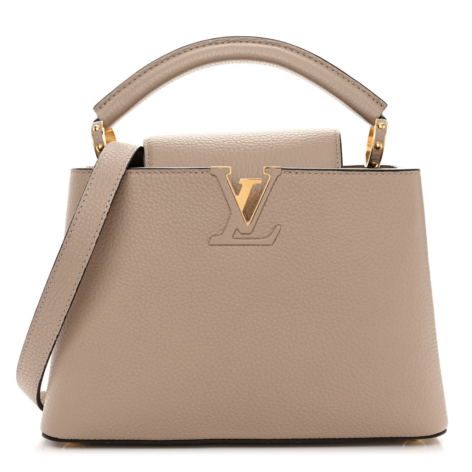 Louis Vuitton Taurillon Capucines BB Galet 1 of 9