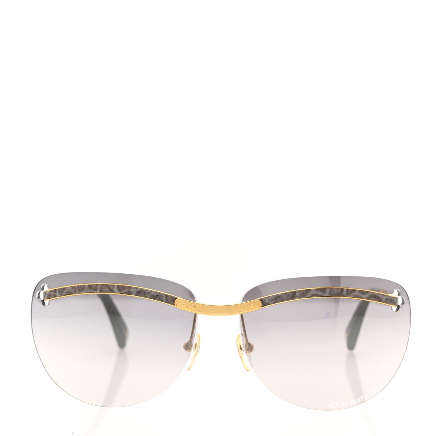 Metal Rimless Sunglasses Z0223U Gold