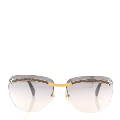 Louis Vuitton Metal Rimless Sunglasses Z0223U Gold 2 of 8