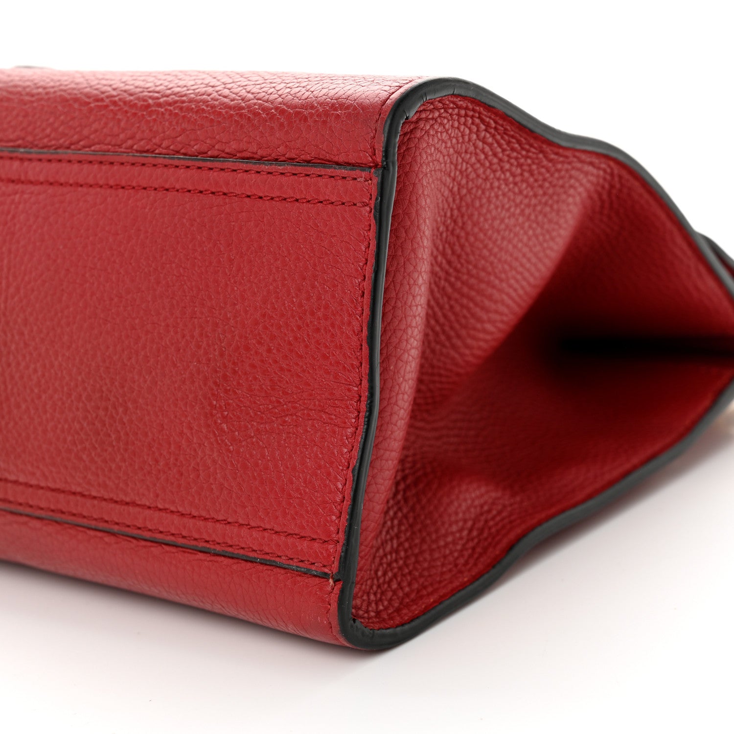 Gucci Calfskin Small GG Marmont Top Handle Bag Vulcanic Red 10 of 13