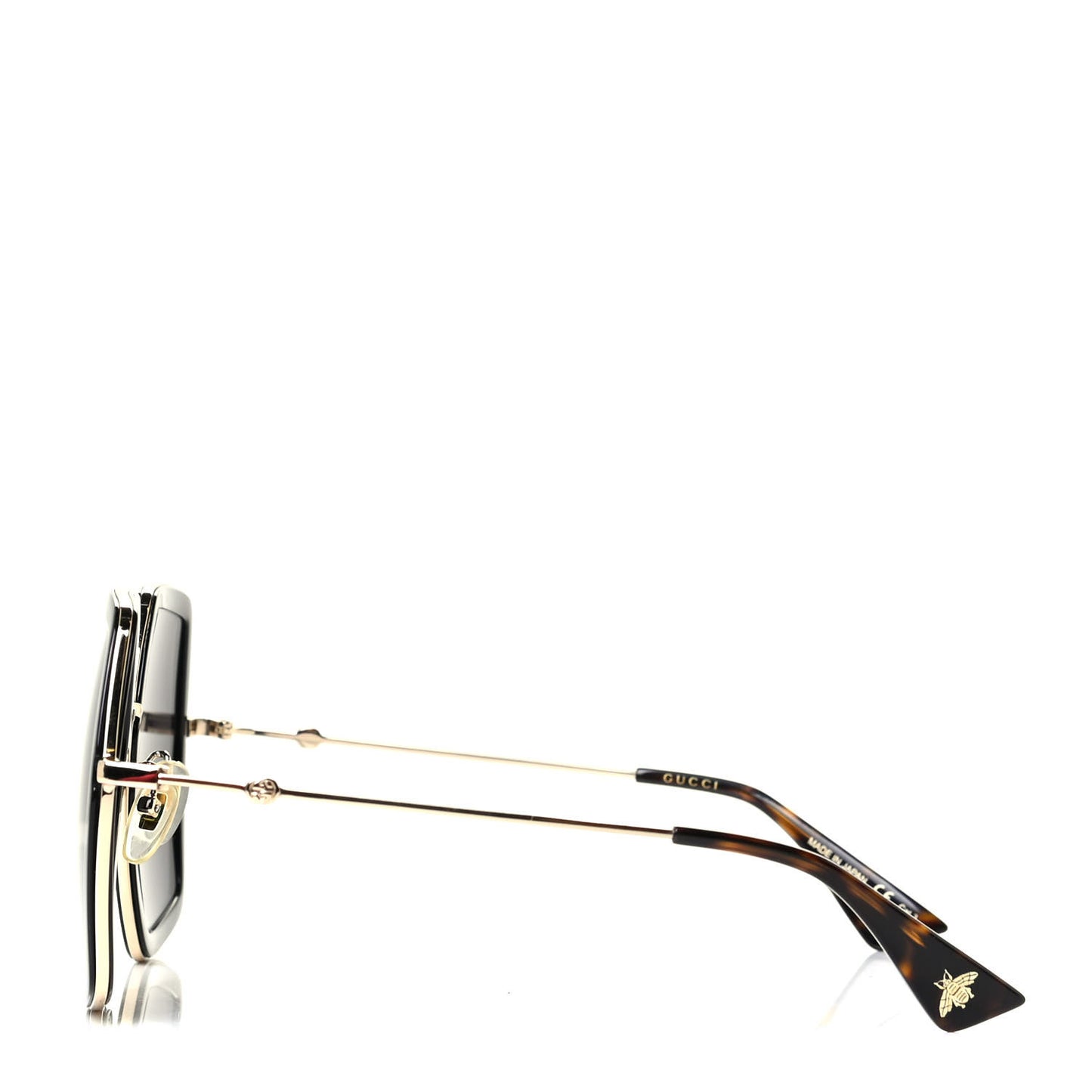 Acetate Oversize Square Frame GG0106S Sunglasses Black