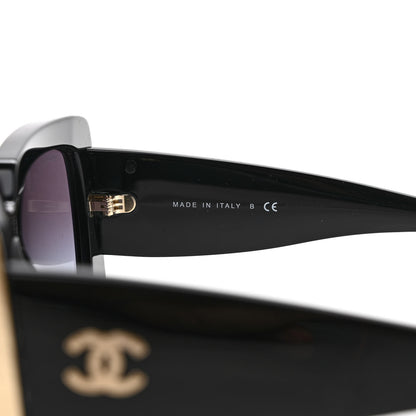 Chanel Acetate Rectangle Sunglasses 5435 Black 6 of 7